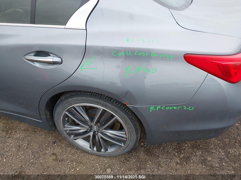 2014 Infiniti Q50 Premium/Sport VIN: JN1BV7AR0EM700653 Lot: 30075589