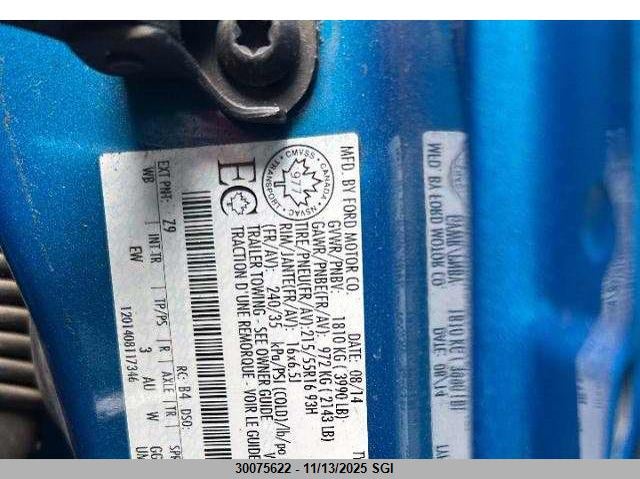 1FADP3F22EL385208 2014 FORD FOCUS photo no. 8