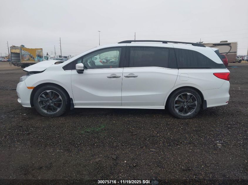 2022 Honda Odyssey Touring VIN: 5FNRL6H89NB502512 Lot: 30075716