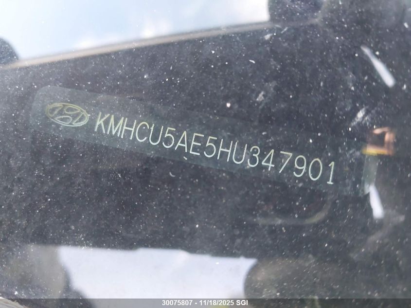 2017 Hyundai Accent Sport VIN: KMHCU5AE5HU347901 Lot: 30075807