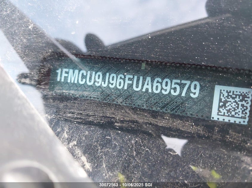 2015 Ford Escape Titanium VIN: 1FMCU9J96FUA69579 Lot: 30072563