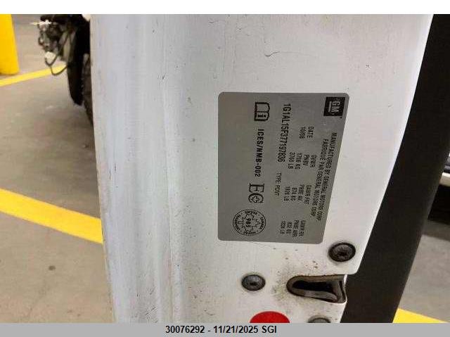 2007 Chevrolet Cobalt Lt VIN: 1G1AL15F377197836 Lot: 30076292