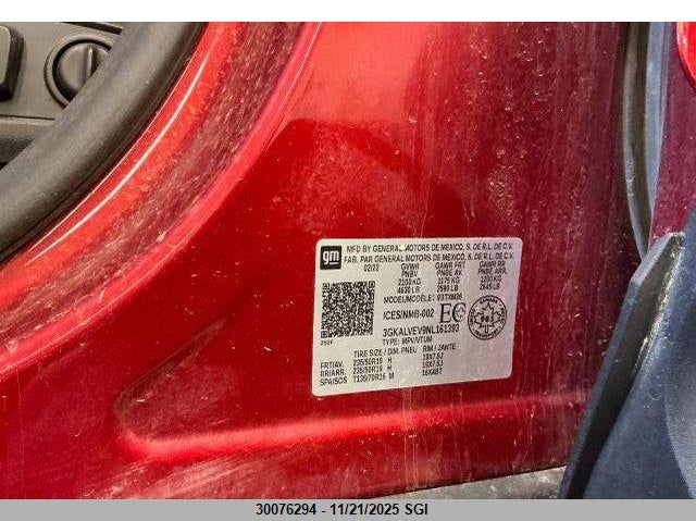 2022 GMC Terrain Slt VIN: 3GKALVEV9NL161393 Lot: 30076294