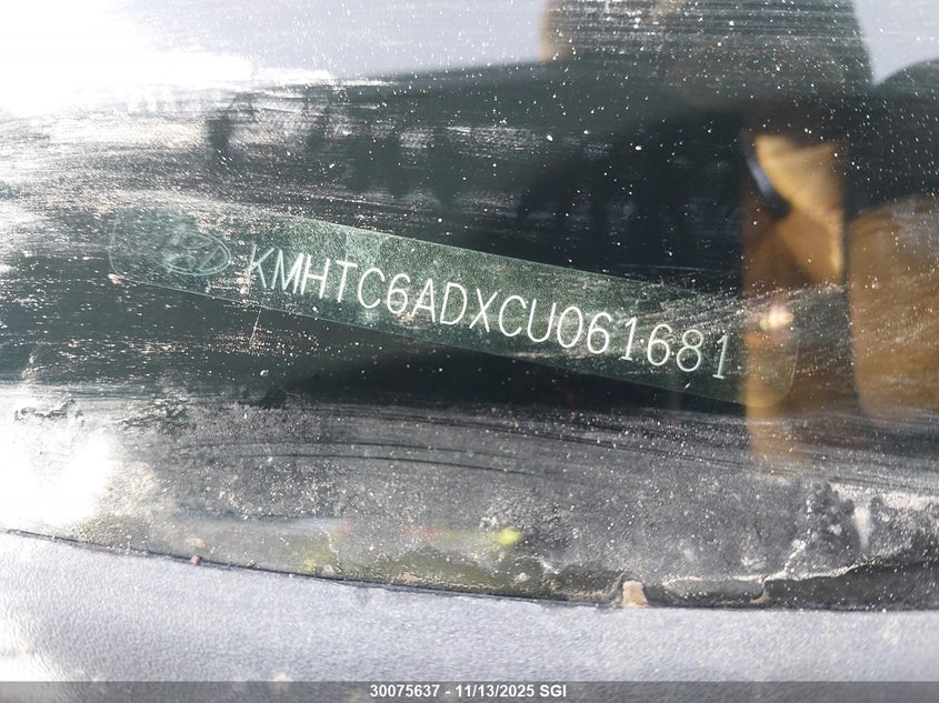 2012 Hyundai Veloster VIN: KMHTC6ADXCU061681 Lot: 30075637