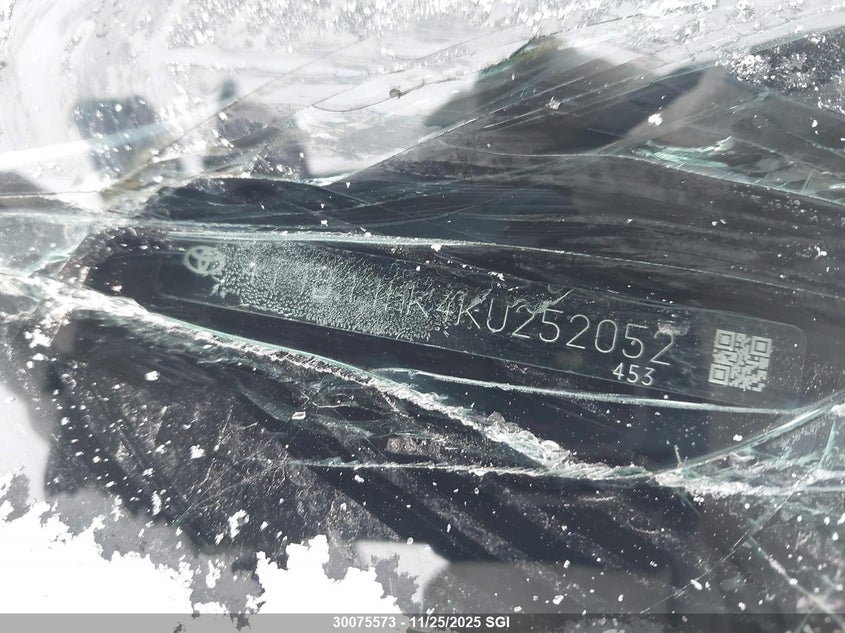 2019 Toyota Camry L/Le/Xle/Se/Xse VIN: 4T1B11HK4KU252052 Lot: 30075573