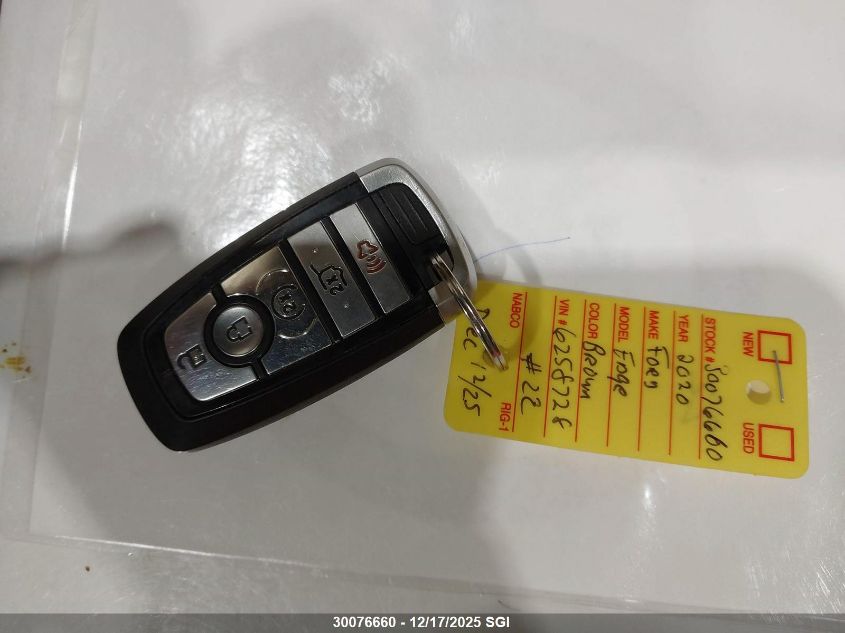 2020 Ford Edge Sel VIN: 2FMPK4J9XLBB68322 Lot: 30076660