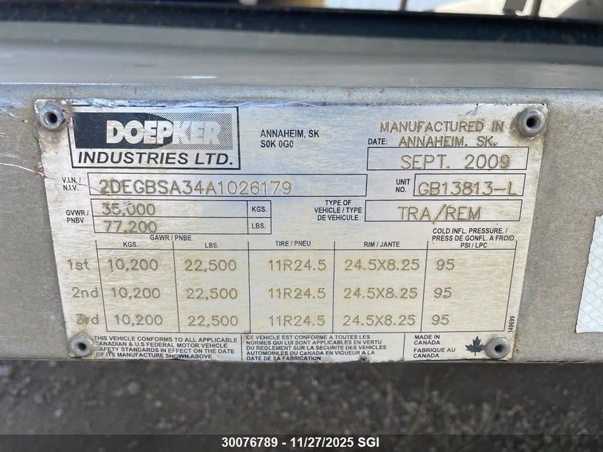 2DEGBSA34A1026179 2009   photo no. 9