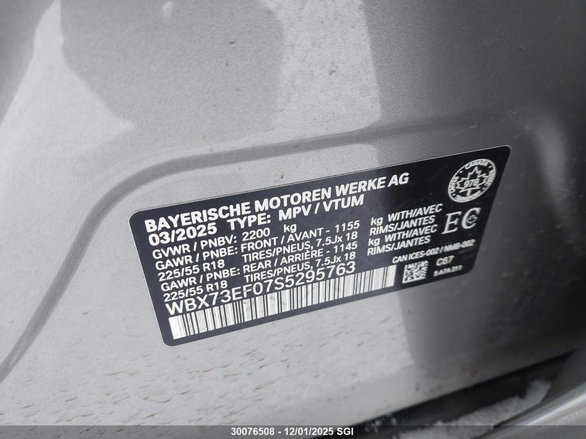 WBX73EF07S5295763 2025 BMW X1 photo no. 9