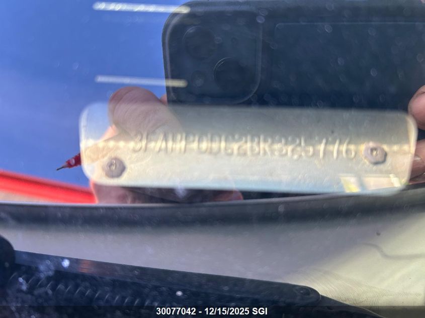 2011 Ford Fusion Sport VIN: 3FAHP0DC2BR325776 Lot: 30077042