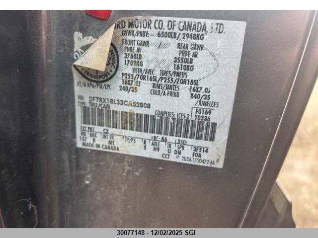 2FTRX18L33CA52808 2003 FORD F-150 photo no. 9