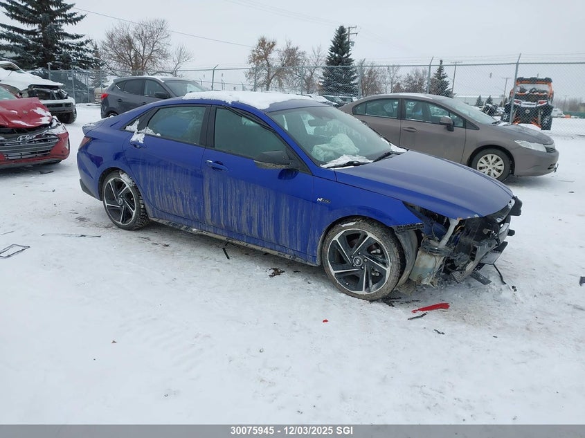 KMHLR4AFXMU113400 2021 Hyundai Elantra N Line auction photo 1