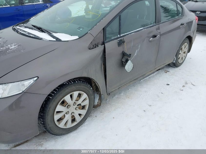 2012 Honda Civic Lx VIN: 2HGFB2F45CH062294 Lot: 30077077