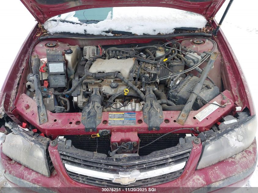 2005 Chevrolet Impala VIN: 2G1WF52E259380835 Lot: 30076251