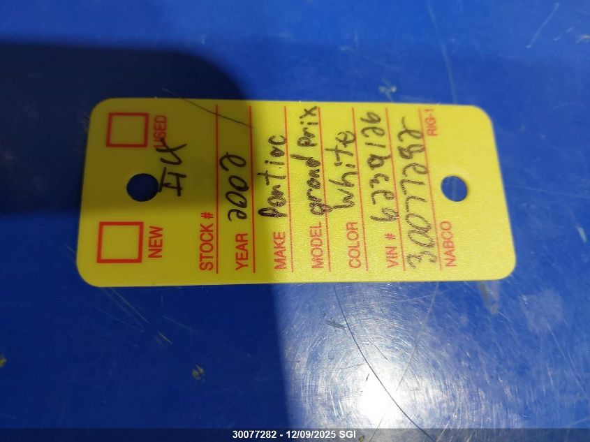 2002 Pontiac Grand Prix Se VIN: 1G2WK52J12F197434 Lot: 30077282