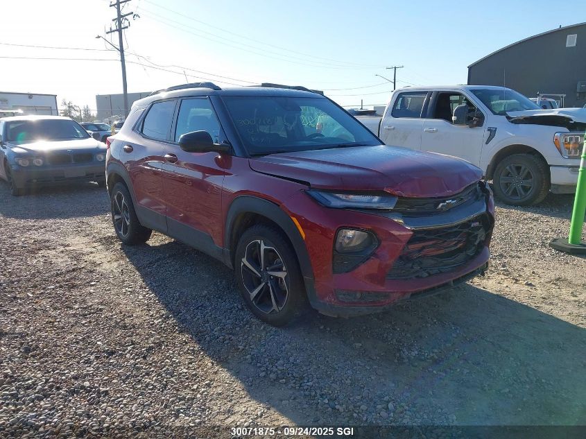 2021 Chevrolet Trailblazer Rs VIN: KL79MUSL0MB023487 Lot: 30071875