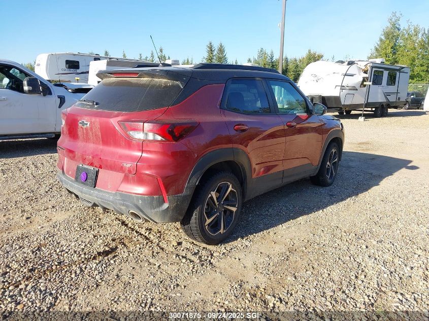 2021 Chevrolet Trailblazer Rs VIN: KL79MUSL0MB023487 Lot: 30071875