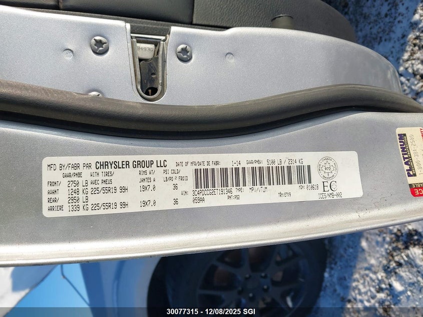 3C4PDCCG2ET191346 2014 DODGE JOURNEY photo no. 9
