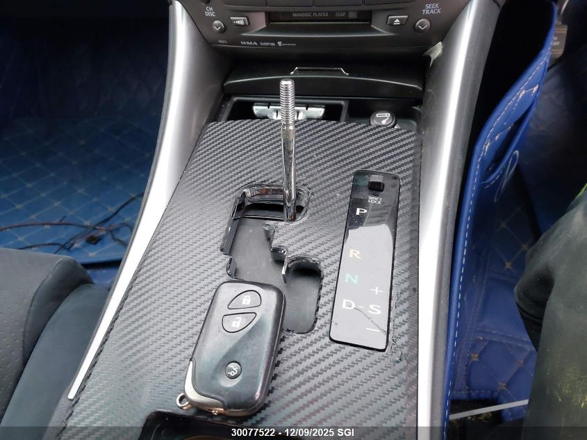 2007 Lexus Is 250 Awd VIN: GSE202046005 Lot: 30077522