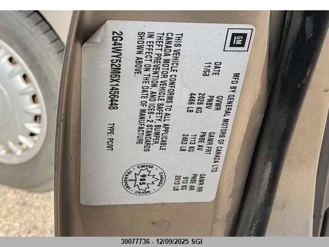 1999 Buick Century Limited VIN: 2G4WY52M6X1456448 Lot: 30077736