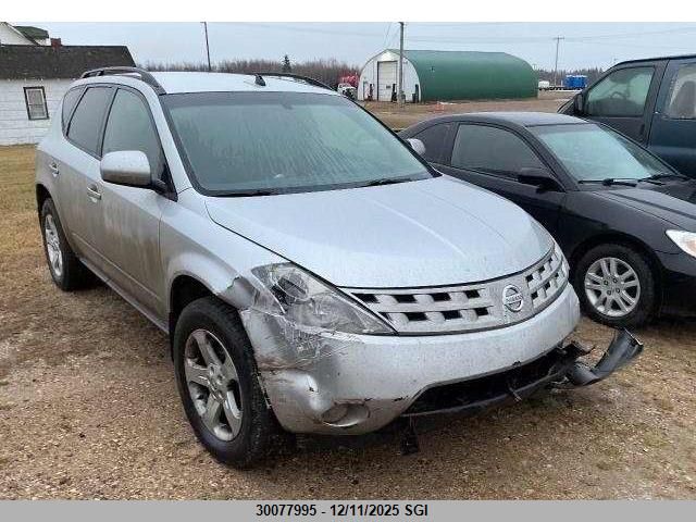 2004 Nissan Murano Sl/Se VIN: JN8AZ08W34W322156 Lot: 30077995