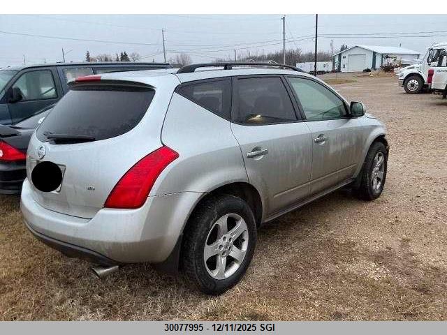 2004 Nissan Murano Sl/Se VIN: JN8AZ08W34W322156 Lot: 30077995