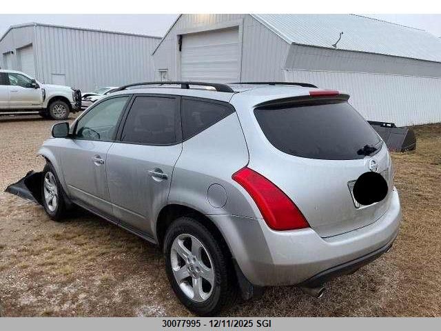 2004 Nissan Murano Sl/Se VIN: JN8AZ08W34W322156 Lot: 30077995