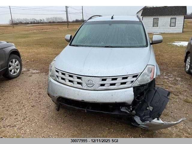 2004 Nissan Murano Sl/Se VIN: JN8AZ08W34W322156 Lot: 30077995