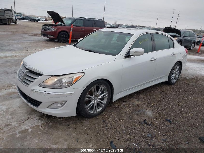 2012 Hyundai Genesis 3.8L VIN: KMHGC4DD7CU197316 Lot: 30078004