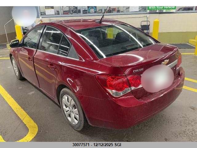 2012 Chevrolet Cruze Lt VIN: 1G1PF5SC6C7347743 Lot: 30077571