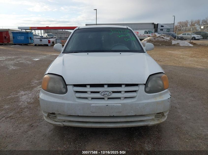 2004 Hyundai Accent Gl VIN: KMHCG45C24U519354 Lot: 30077588