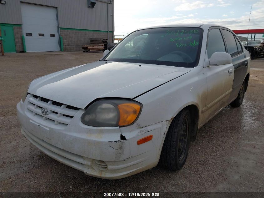 2004 Hyundai Accent Gl VIN: KMHCG45C24U519354 Lot: 30077588