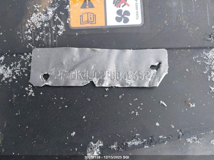 2011 Ford Edge Sel VIN: 2FMDK4JC2BBB68652 Lot: 30078159