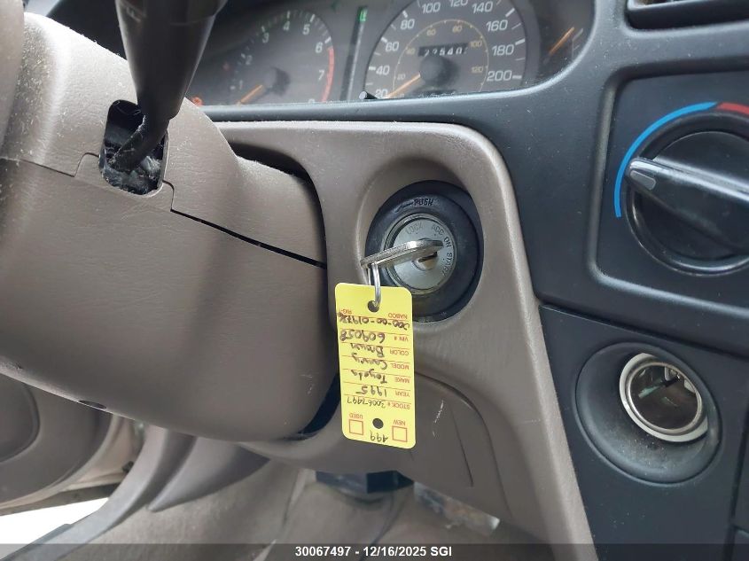 1995 Toyota Camry Le VIN: 4T1SK12E5SU609058 Lot: 30067497