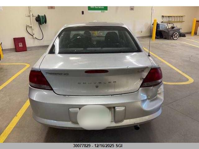 2002 Chrysler Sebring Lx VIN: 1C3EL46R12N132737 Lot: 30077829