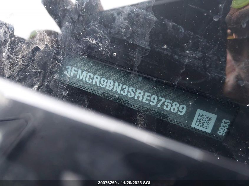 2025 Ford Bronco Sport Big Bend VIN: 3FMCR9BN3SRE97589 Lot: 30076259