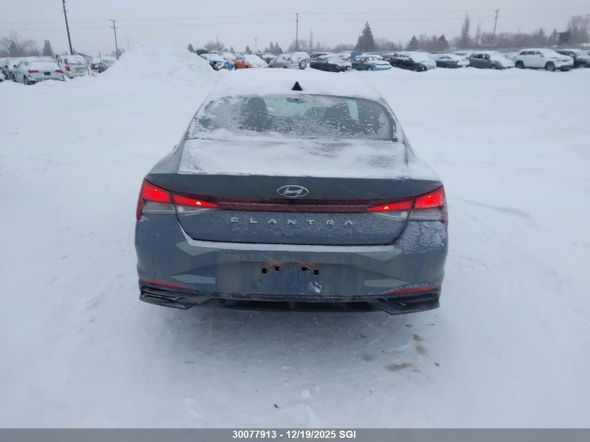 2021 Hyundai Elantra Sel VIN: KMHLM4AG9MU166449 Lot: 30077913