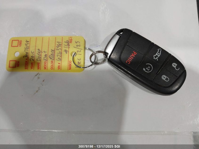 2015 Dodge Dart Limited VIN: 1C3CDFCB6FD438450 Lot: 30078198