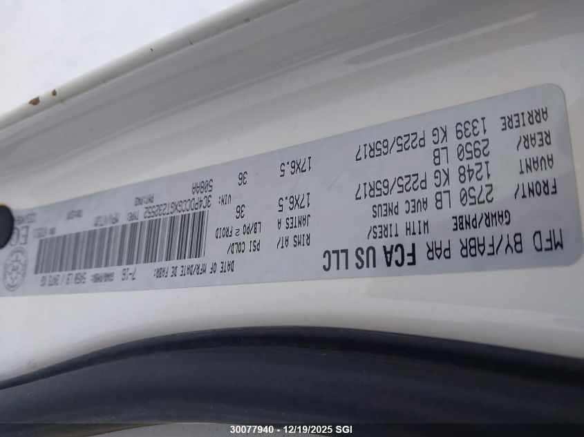 2016 Dodge Journey Sxt/Limited VIN: 3C4PDCCGXGT232552 Lot: 30077940