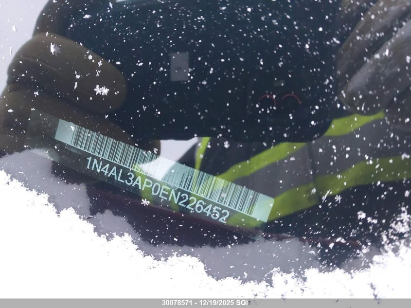 2014 Nissan Altima 2.5/S/Sv/Sl VIN: 1N4AL3AP0EN226452 Lot: 30078571