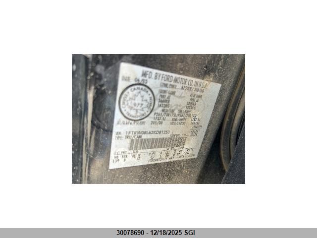 2003 Ford F150 Supercrew VIN: 1FTRW08L63KD81253 Lot: 30078690