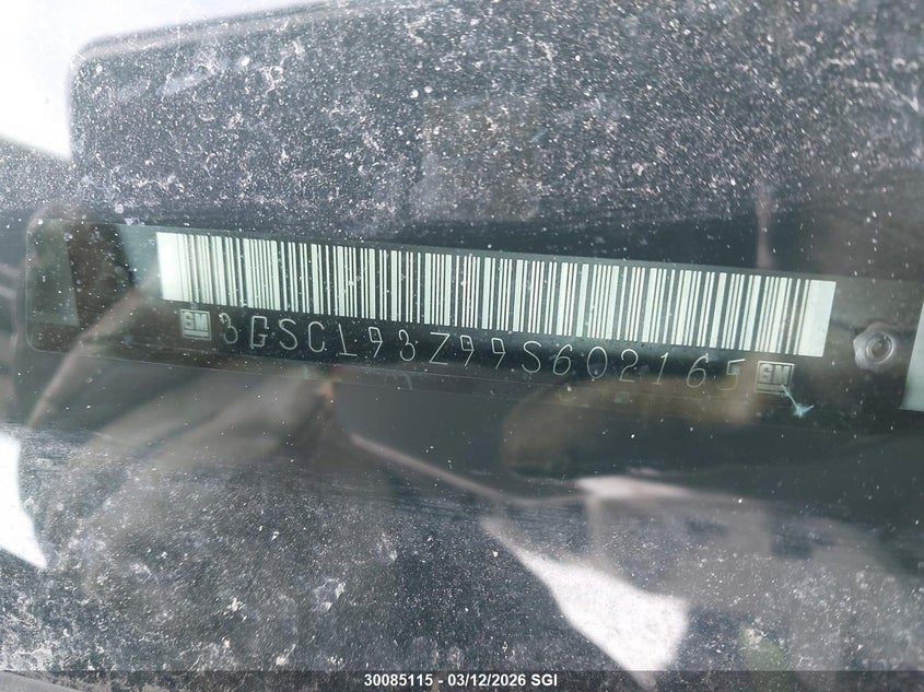 2009 Saturn Vue Hybrid VIN: 3GSCL93Z99S602165 Lot: 30085115