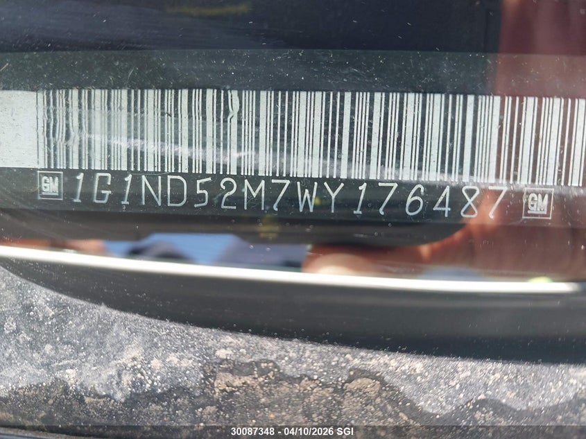 1998 Chevrolet Malibu VIN: 1G1ND52M7WY176487 Lot: 30087348