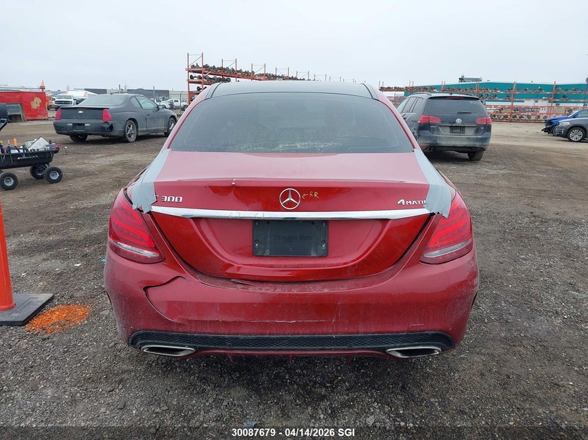 2016 Mercedes-Benz C 300 4Matic VIN: 55SWF4KB9GU114247 Lot: 30087679