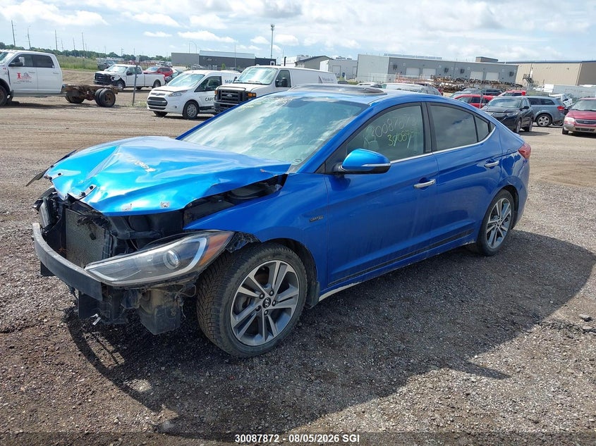 Vin: kmhd84lf9hu086412, lot: 20130995, hyundai elantra se/value/limited 20172