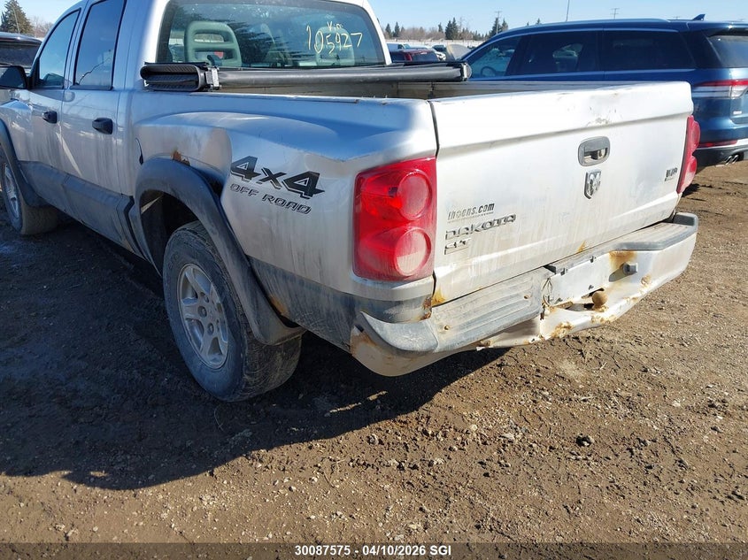 2007 Dodge Dakota Quad Slt VIN: 1D7HW48N27S105927 Lot: 30087575