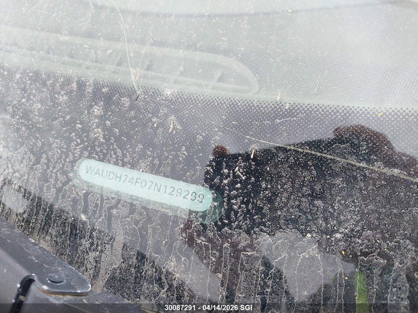 2007 Audi A6 3.2 Quattro VIN: WAUDH74F07N129299 Lot: 30087291