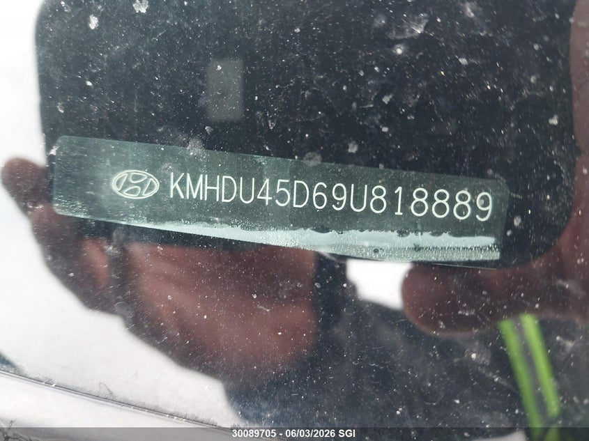 2009 Hyundai Elantra Gls/Se VIN: KMHDU45D69U818889 Lot: 30089705