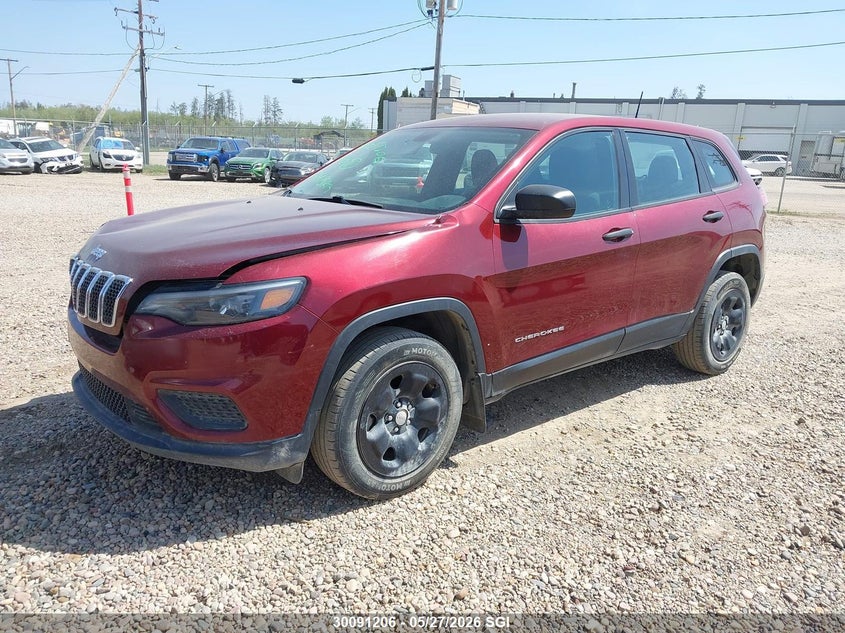 Vin: 1c4pjmax0ld639328, lot: 20136549, jeep cherokee sport 20202