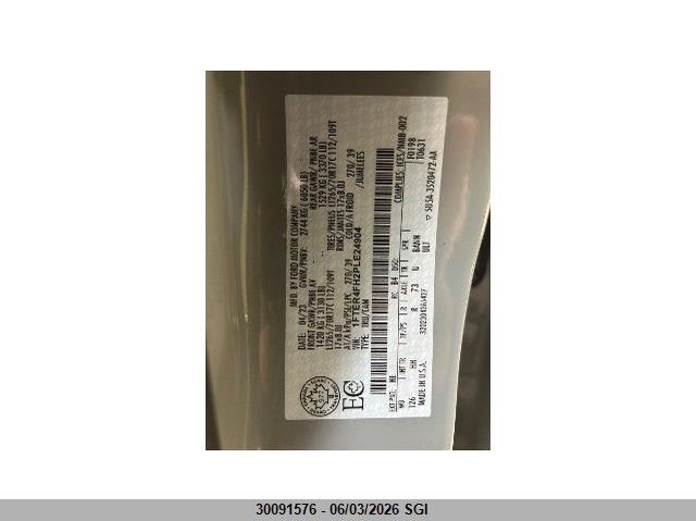 2023 Ford Ranger Xl/Xlt/Lariat VIN: 1FTER4FH2PLE24904 Lot: 30091576