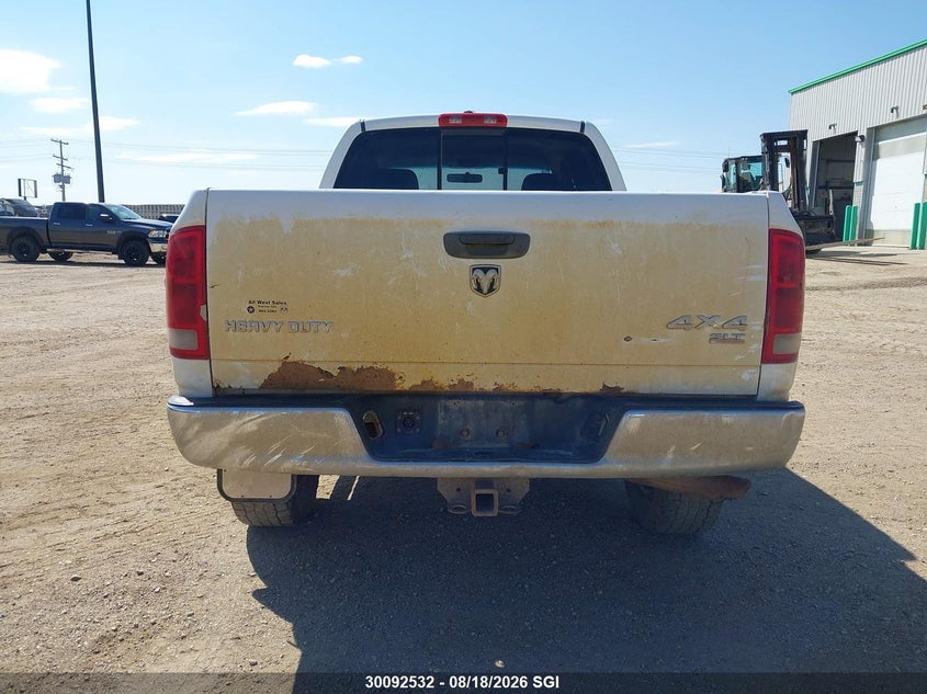 2005 DODGE RAM PICKUP 5.9L I6 FI OHV 24V F4